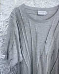 WRINKLED T-SHIRT - Grey w/ neon thread - #01